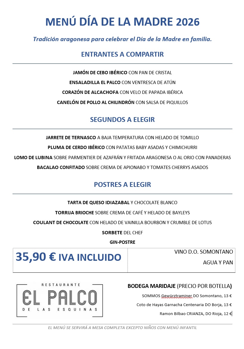 menu dia de la madre